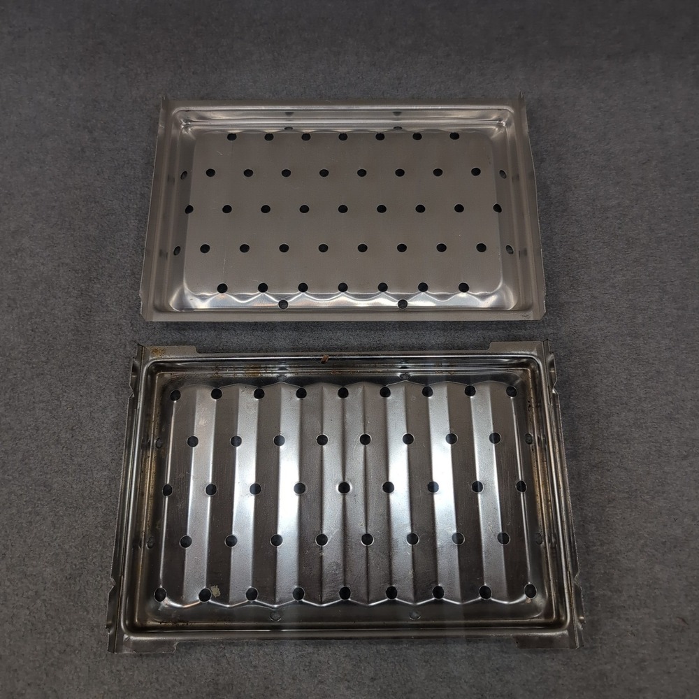 Stainless Steel Toaster Oven Grate Replacement Broiler Pan Set of 2 NA311 - Picture 1 of 5
